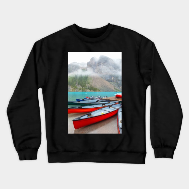 Canoes Crewneck Sweatshirt by jvnimages